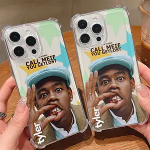 Hot Fashion Singer Tylers Fun Phone Case Suitable for iPhone 17 16e 16 15 14 13 12 11 Mini Pro Max Air X XR XSMAX 8 7 Plus Anti Fall Transparent Soft Back Cover