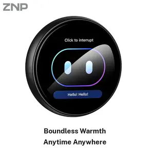 Digital Badge Photo Display Screen Pixel Touchscreen Lightweight 400mAh Long Battery Life, Magnetic style, Supports translation in multiple languages, Voice conversation, AI companion product,Portable Multi functional and Gaming Merchandise & Collectibles