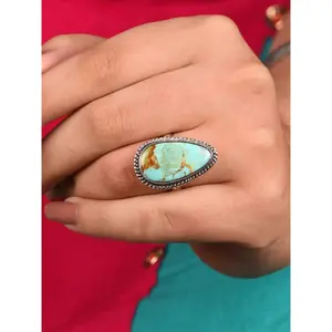 Vintage Style Women's Wedding Party Jewelry Gift, Copper Chain Design, All Season Wearable Accessory for Special Occasions, Teardrop Bridal Rings, Jewelry Open Ring