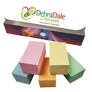 Bulk 3.5” x 2” Ruled Mini Index Cards – 1,100 Count – Multi-Color