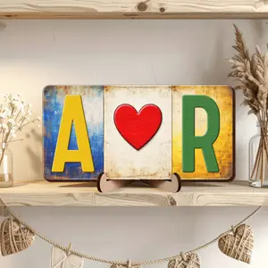 Personalized Couple Frame, State Initials with Heart, Unique Gift for Couples, Valentines Gift for Him, Gifts for Her, Gift for Boyfriend, Anniversary or Valentines Gift for Bf