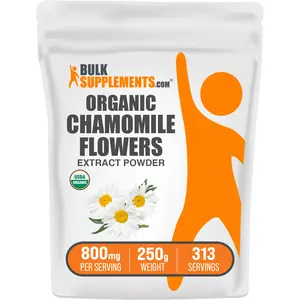 BulkSupplements - Organic Chamomile Extract Powder - Digestive Support - Healthy Teeth - 100g-1kg - 800mg per Serving