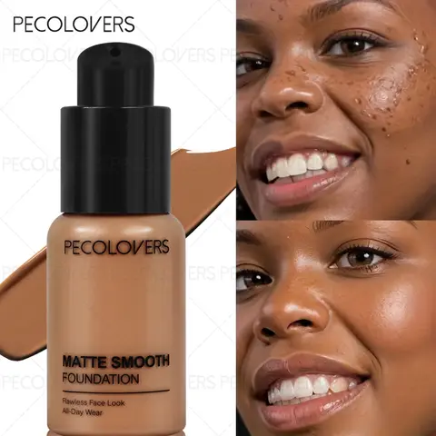 Moisturizing Hydrating Face Foundation Cream, Cosmetic Foundation, Waterproof, Long-Lasting, Oil-Control, Full-Coverage Liquid Foundation for Pores & Dark Circles, Brighten Wheat-Tone Face Base, Brightening Formula Makeup