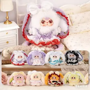 Baby Three Flower Messenger Mystery Plush Blind Box – Cute Kawaii Rabbit Collectible, Soft Stuffed Plush Doll Pendant, Adorable Surprise Gift for Girls, Friends & Plush Toy Lovers