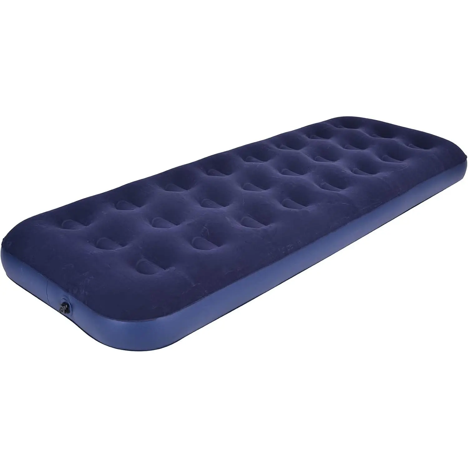 Single Camping Air Mattress Inflatable Air Bed with Flocked Top