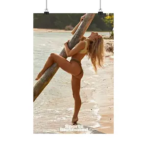 [UNFRAMED POSTER] Olivia Livvy Dunne Sports Illustrated Swim Premium Poster 9 LSU Gymnast Livvy Decor Glossy