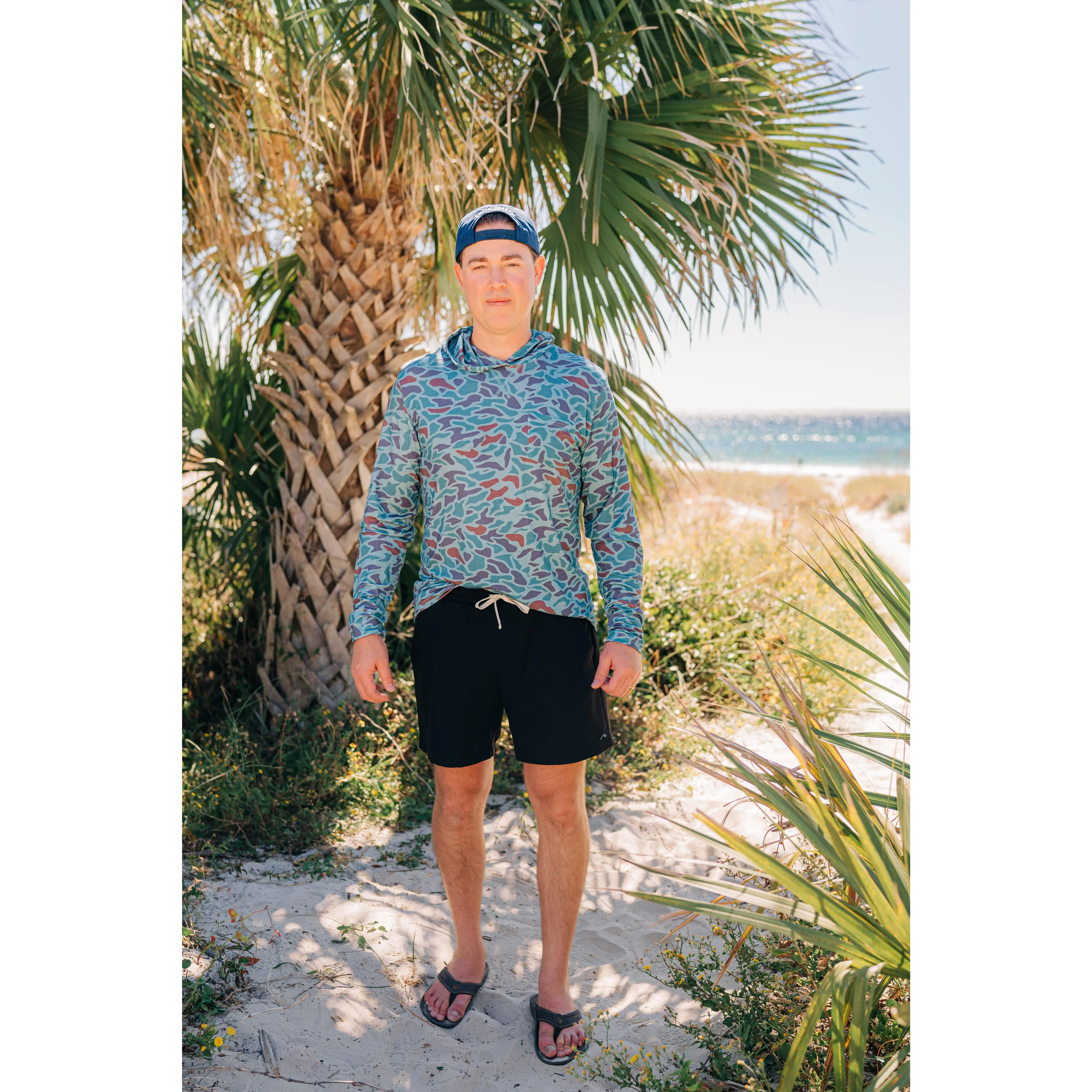 Men's Coastal Camo Bamboo Hoodie