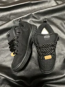 Unisex Low-Top Thick Sole Sneakers, Casual Patchwork Design, Textile Upper, Rubber Sole, All Seasons Outdoor Streetwear Sports Shoes