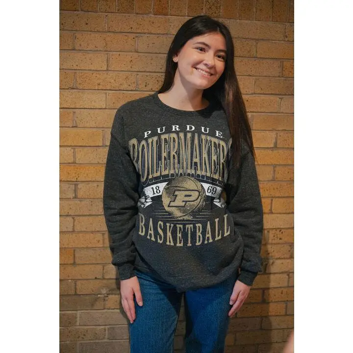 Purdue Boilermakers Basketball Crew Sweatshirt
