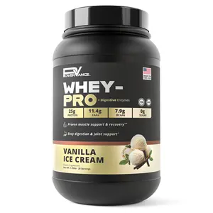 PowerVance Whey-Pro Protein Powder - 25g Whey Protein Isolate & Concentrate with Collagen & Digestive Enzymes - Zero Sugar, Low Carb, Keto Friendly, 3rd Party Tested (28 Servings)