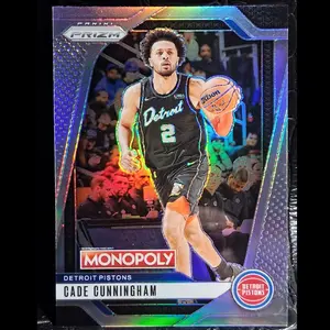 Panini 2024-25 Prizm Monopoly #64 Cade Cunningham Silver Detroit Pistons Basketball Card