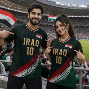 Personalized Iraq Soccer Jersey, Custom Iraq Football Jersey With Name Number, Iraq Fan Shirt, Iraqi Pride Gift, Custom Soccer Jersey