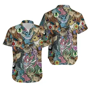 Ee.vee. Hawaiian Shirt, P.k.M Button Up Shirt, Ee.vee. Holiday Shirt