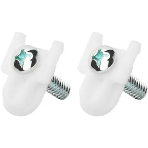 WR01X25070 Refrigerator Door Handle Mounting Stud Replacement GE Fridge Freezer Handle Fastener Assembly AP7175647 WR01X39781 White 2 Set