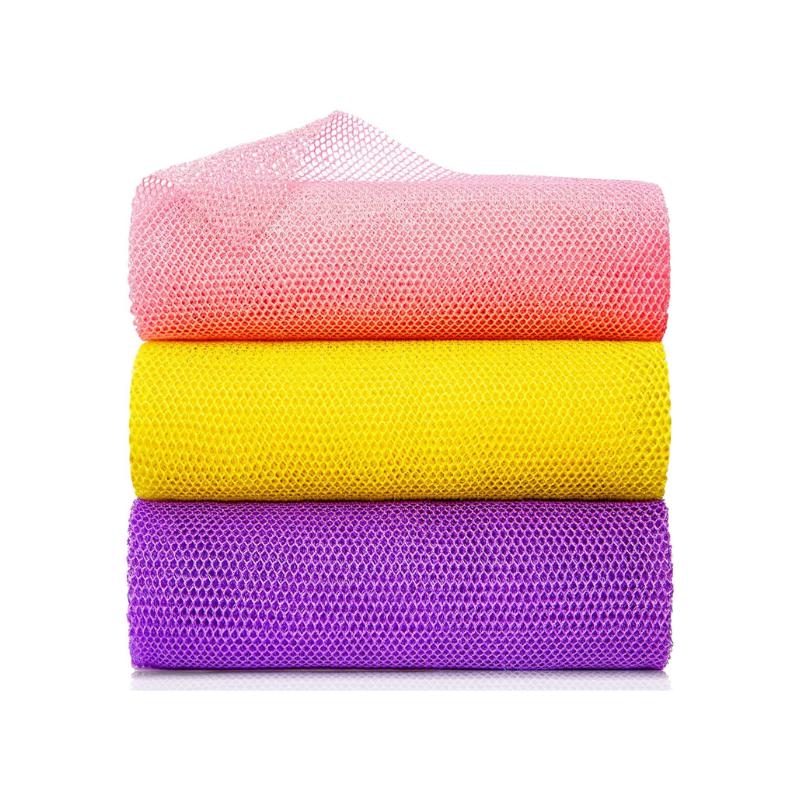 3-Pack African Net Bath Sponges – Exfoliating Shower Body Scrubbers ...