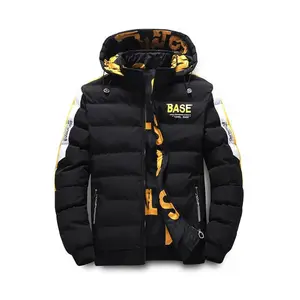 Men’s heavy-duty autumn/winter outdoor sports and leisure jacket, hooded cotton jacket, reversible bomber jacket, extreme cold protection