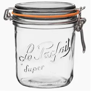 750ml Tapered French Glass Preserving Jar W/ Airtight Rubber (PRE-ORDER)