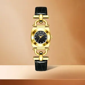 【Holiday Haul】2025 New minous Waterproof High End Fashion Women's Quartz Watch Lu Leather Strap Round Dial Suitable for Daily Wear or Girlfriend Gifts-LA401