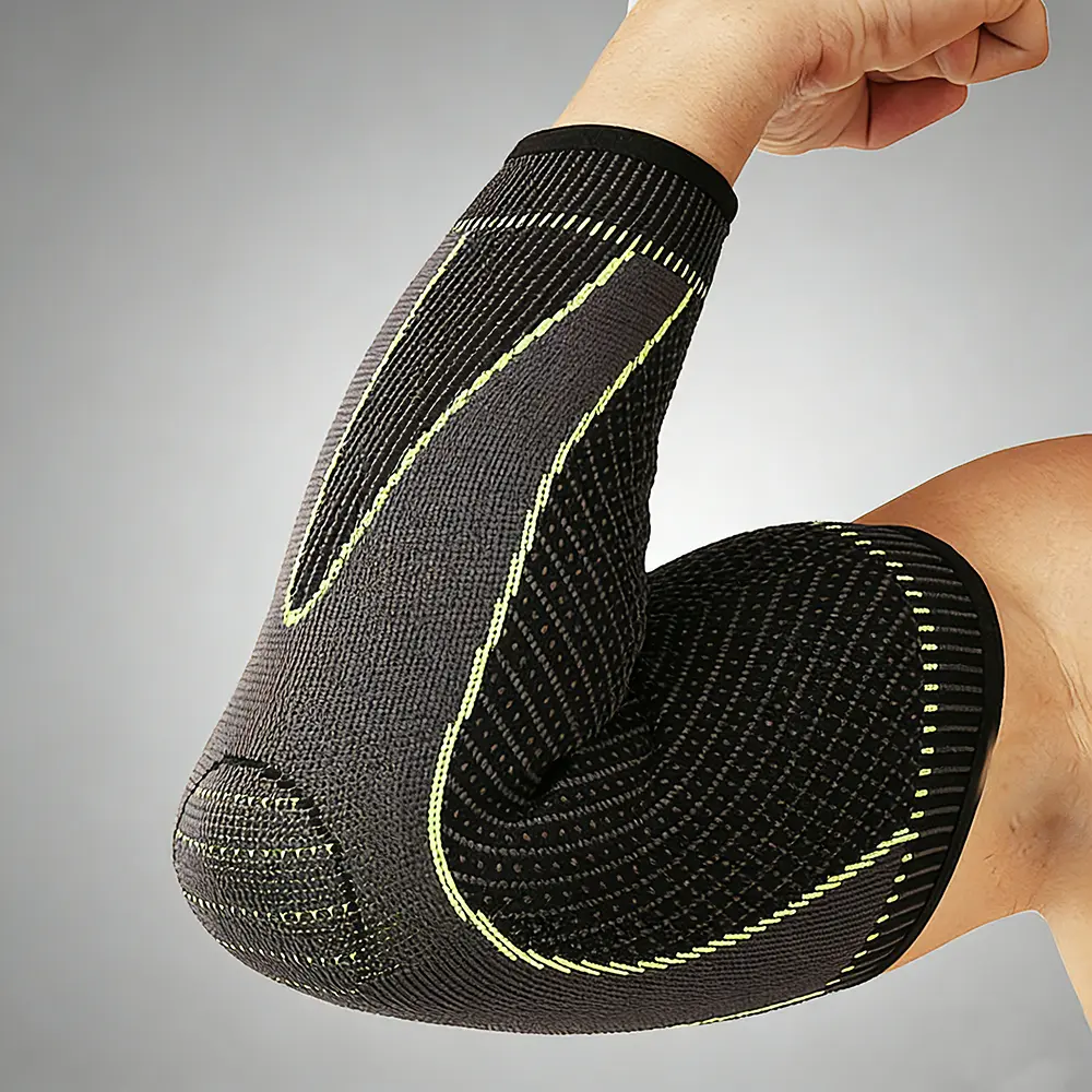 2PCS Elastic Elbow Brace, Sweat-Absorbent Protective Pads for Gym, Basketball, Tennis Sports & Outdoor Arm Support Sleeves
