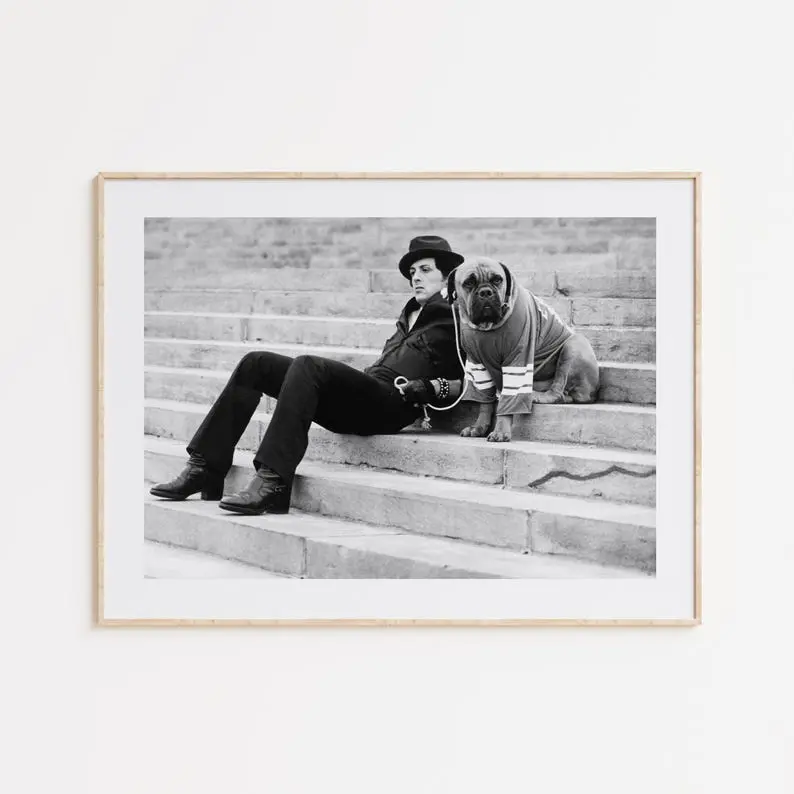 Rocky IV Poster No Frame, Fan Poster, Black and White Wall Art, Vintage Wall Art, Home Decor, Movie Poster Gift