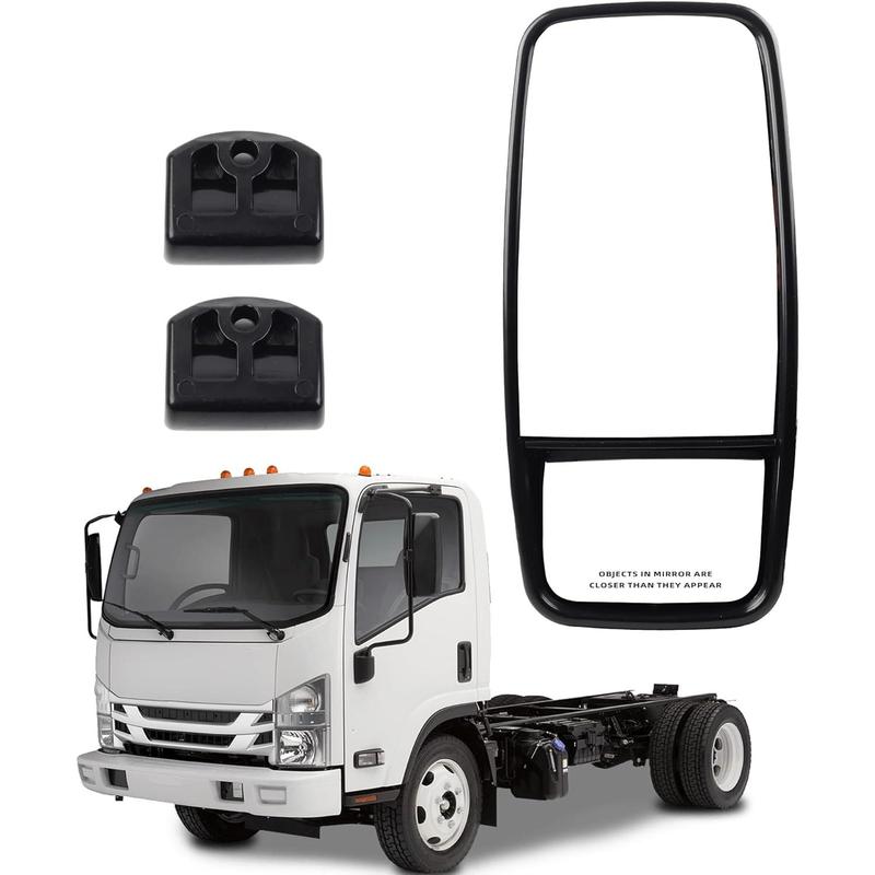 CCIYU Pair Tow Mirrors Power Heated With Signals – For 2003-2007 Ford F250 F350 F450 F550 Super Duty – Black