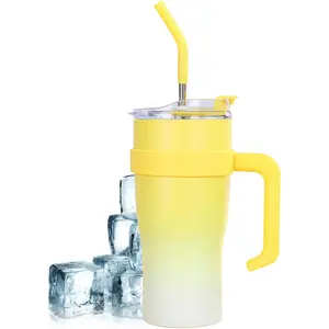 LMMAKE 40oz Insulated Water Cup with Lid Stainless Steel Vacuum Insulated Double Wall Travel Mug Durable Splash Proof Sliding Lid Large Capacity for Coffee & Cold Drinks