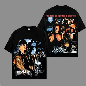 Vintage DeadMan The Undertaker v2 WWE Legend Premium Wrestling T Shirt 100% Cotton T-Shirt The Charismatic Army, Team Xtreme Shirt, WWE Fans Shirt, WWE Event Outfit