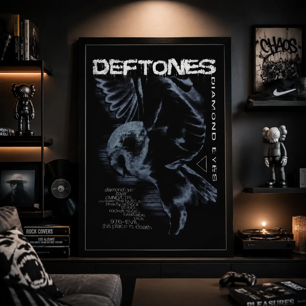 Deftones 'Diamond Eyes' Artistic Poster - Y2K Grunge Shoegaze Unframed Style Rock Band Decor, Unique Room Decor, Vintage Music Collector Gift, Alternative Aesthetic Decoration Print