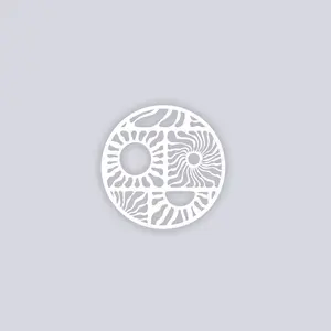 Sun Block Circle Clay Stencil