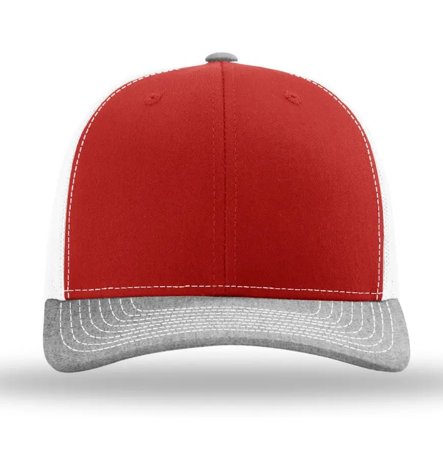 Red/White/Heather Grey
