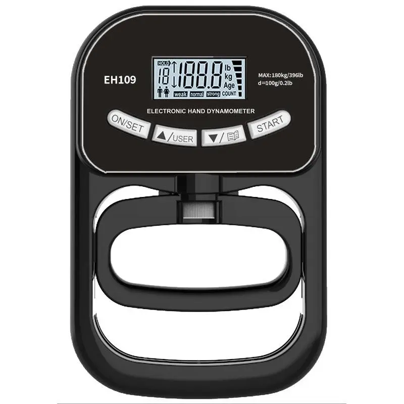 Electronic Hand Grip Strength Trainer, Handheld Digital Display Hand Grip Strength Training Tool, Forearm Grip Strengthener, Hand Strengthener for Home Gym Workout, Grip Strength Tester, Home Workout Equipment, Hand Grip Exerciser