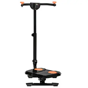 [Fahuac] 360° Ab Twister Board with Handle - Adjustable Height Core Trainer 39.25-47.25", LCD Monitor, 330LBS Capacity, Foldable Ab Workout Machine for Home Gym, Full Body Rotation Exercise Equipment.