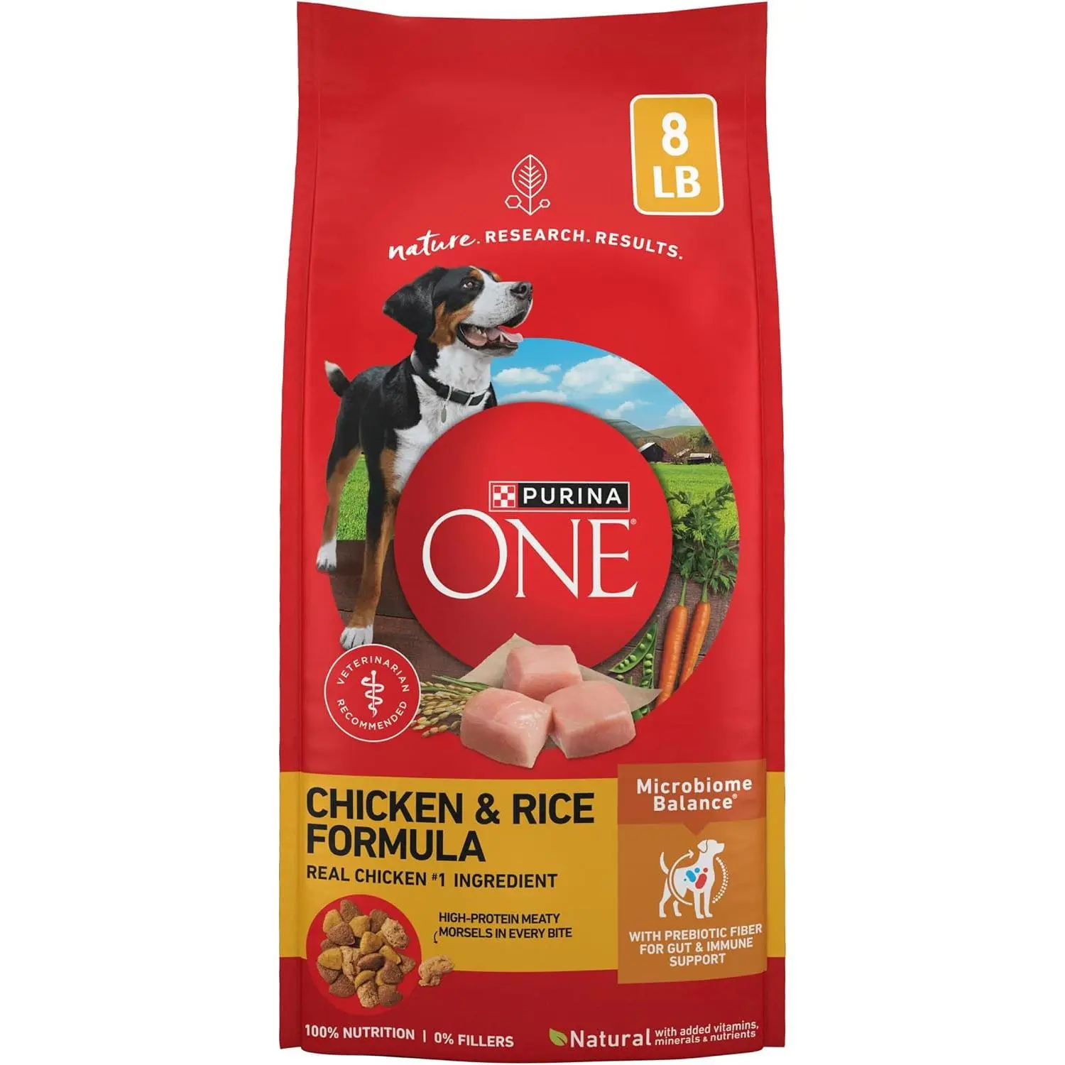 Purina ONE Chicken and Rice Formula Dry Dog Food - 8 lb. Bag