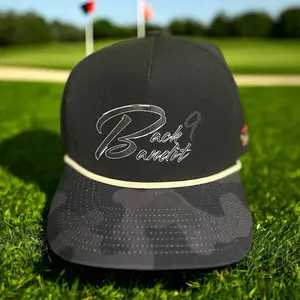 Baniba Golf Performance Hat - Breathable, Sweat & Water Resistant Golfing Snapback Hat
