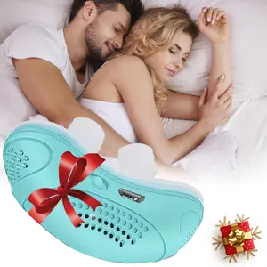 Electric Anti-Snoring Device with Dual Vortex Design for Improved Breathing, Unisex Nasal Shape for Better Sleep