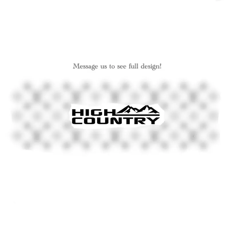 Sunroof Decal (High Country & LV Pattern) for Trucks, Cars, and More! MEASURE BEFORE ORDERING!