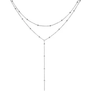 1PC Ladies' fashionable double-layered Y-shaped necklace, simple yet elegant, versatile accessory