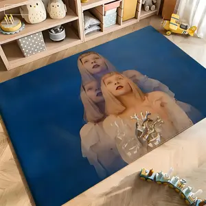 A-Aurora Aksnes Singer Floor Mat Soft Flannel Doormat Non-Slip Absorbent Floor Rug for Kitchen Bathroom Doorway Entrance Living Room Home Decor Modern Stylish Mat Multiple Sizes Available