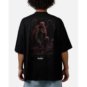 Saint Morta Divine Duty Mock Neck T-Shirt Black