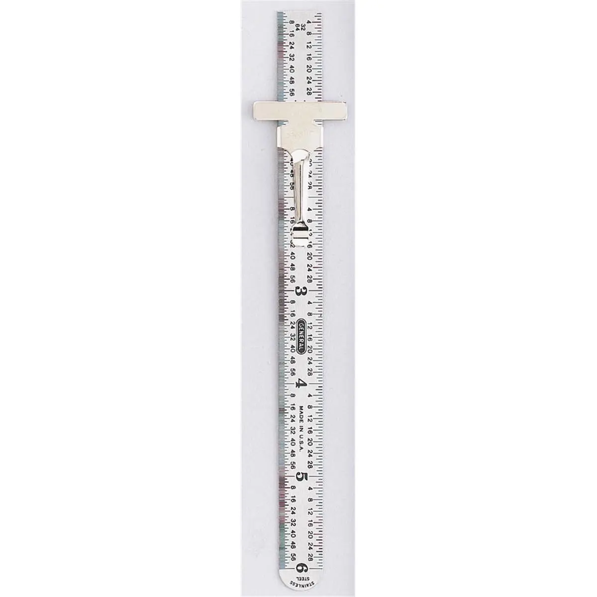 212 MAIN 6-Inch Precision Stainless Steel Flexible Ruler - Satin Chrome, 15/32" Width, 6" Flex Length, Dual Scales, Etched Marks, Fine Graduations, Measures Lengths for Cyclists’ Sports & Outdoor Cycling Equipment