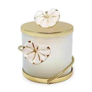 Gold Lotus Scented Candle Jar