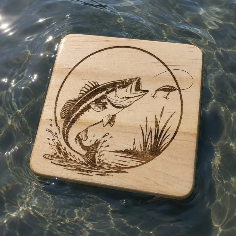 Fishing Coaster Set of 4