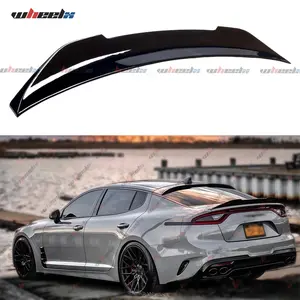 2018-2023 Kia Stinger PSM Style Rear Spoiler | High Kick Duckbill Trunk Wing | Gloss Black ABS Carbon Fiber | Aerodynamic Body Kit | Fits GT GT1 GT2 Line | Direct Fit Hatchback Accessories