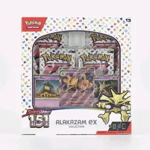 Pokémon 151 Alakazam Collection Box - Scarlet Violet Series Trading Card Game Featuring Alakazam EX Card