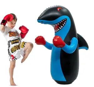 Inflatable Shark Punching Bag for Kids 47 inches
