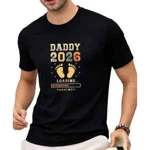 Men' Unisex' Expecting Dad 2026 Baby Announcement TShirt Daddy Loading Graphic Pregnancy Shirt Loose Fit Crew Neck Short Sleeve Tee Suitable for Spring Summer Fall Casual Gift for New Paren, PLUS SIZE