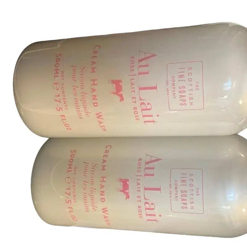 (Set of 2 )The Scottish Fine Soaps Company Au Lait ROSE Cream Hand Wash 500ml Liquid Soap for Gentle Cleansing