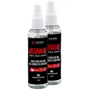 2 Pack Gamer Advantage FogAway - Anti Fog Spray for Swim Goggles, Glasses, and Home Electronics - Safe for All Lens Types