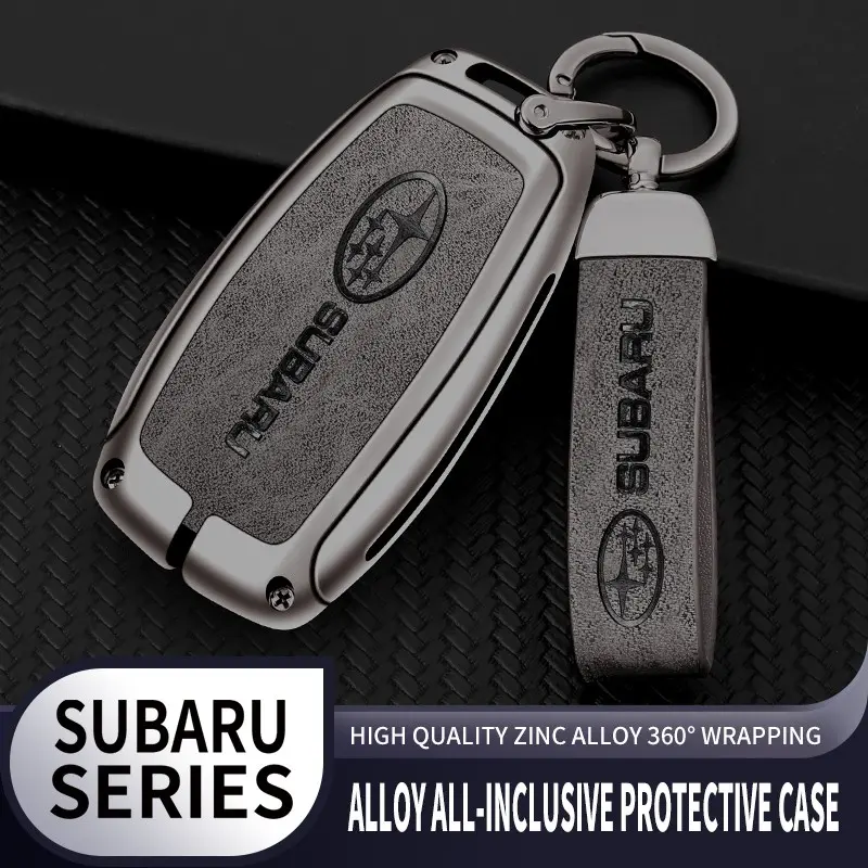 Car Key Case Cover Protector Shell Bag Automotive Car Key Accessory Car Key Holder for Subaru Wrx Xv Crosstrek Legacy Brz Forester Impreza Sti Outback 2015-2019 Key Fob Shell Accessories