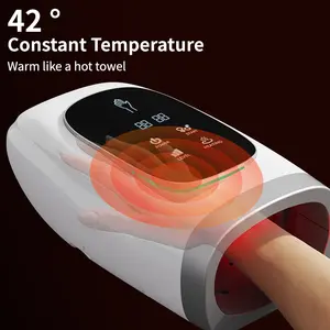 Hand Massager, Cordless Hand Massager with Heat and Compression for Arthritis and Carpal Tunnel, 3 Modes, 5 Intensity Levels, 15-Minute Timer